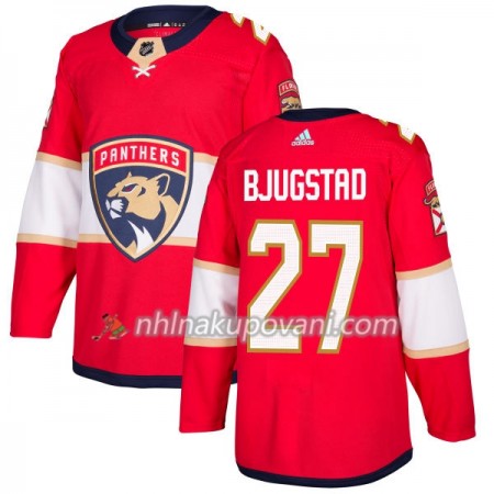 Florida Panthers Dresy Nick Bjugstad 27 Červená 2017-2018 Adidas Authentic - Pánské